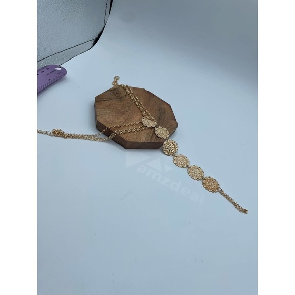 📩🛍️🎀2 for $10🛍️Bohemia  Gold Flower Pendant Ankle Bracelet Foot Jewelry - Picture 2 of 5